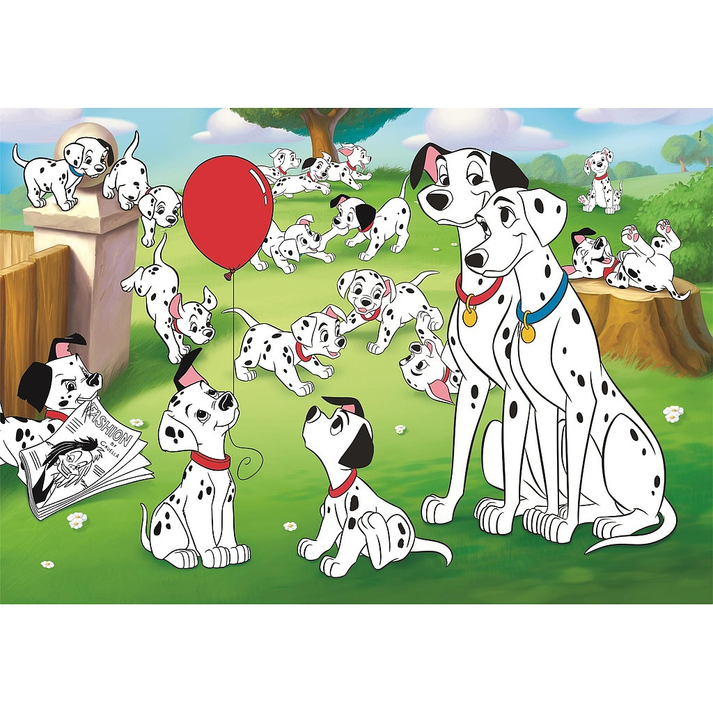 Disney 101 Dalmatians Puppy Parade 24-osaline maxi pusle Clementoni – detailvaade 2