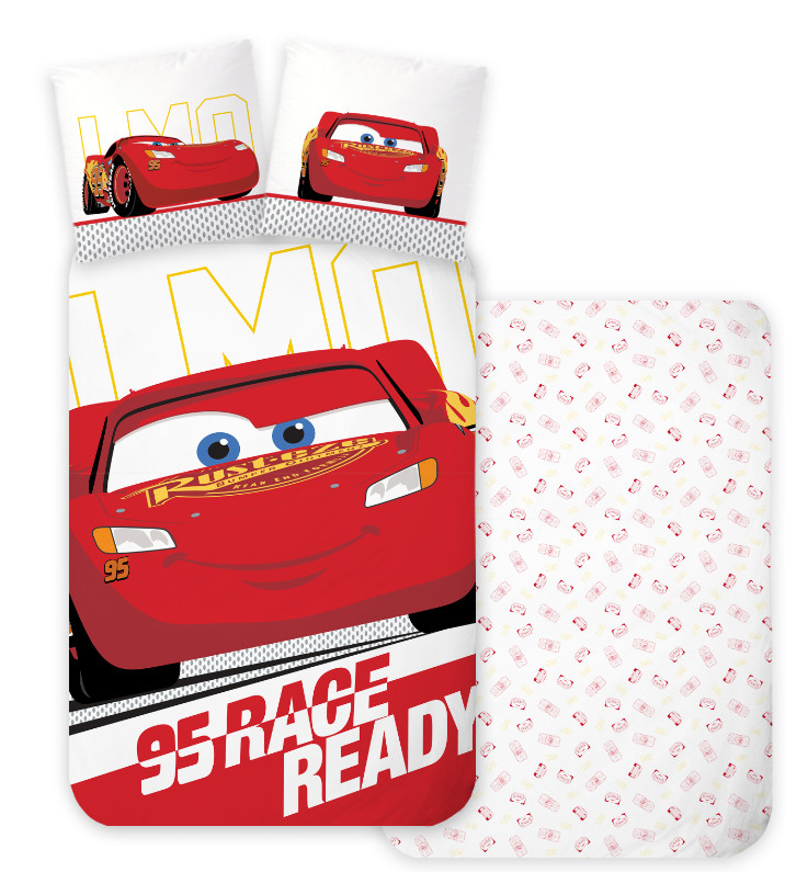 Disney Cars Ready children's voodipesukomplekt 100x135 cm, 40x60 cm – tootepilt