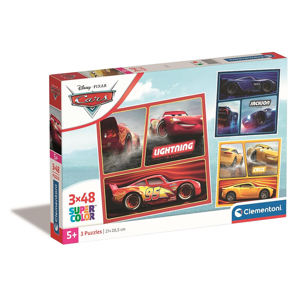 Disney Cars Rivals 3×48-osaline pusle Clementoni – tootepilt