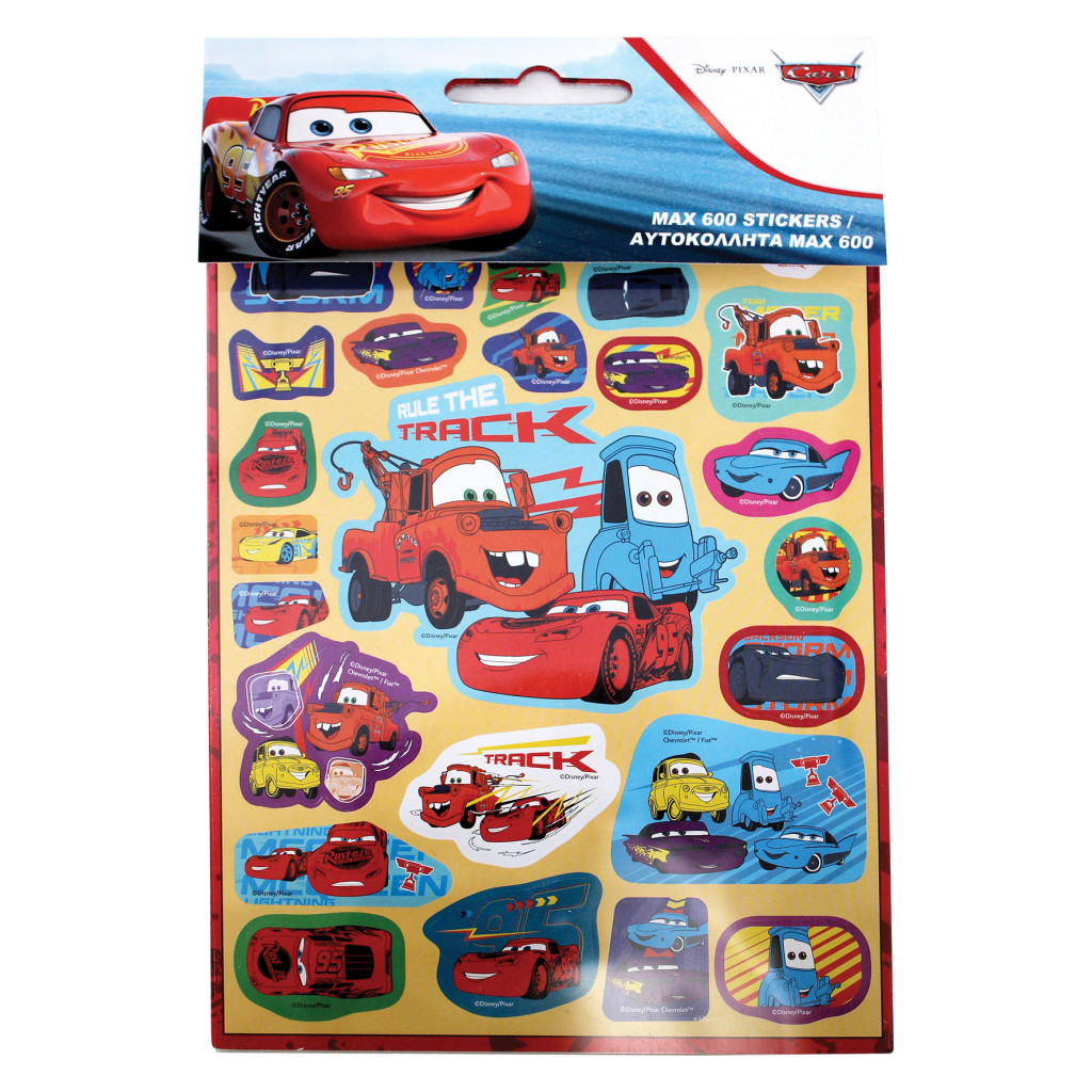 Disney Cars Track 600-osaline kleepsukomplekt – tootepilt