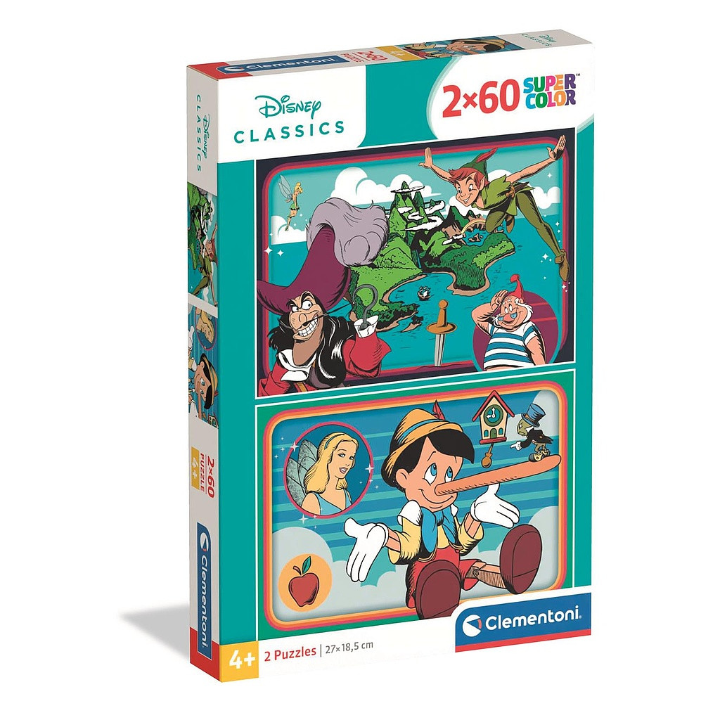 Disney Classics 2×60-osaline pusle Clementoni – tootepilt