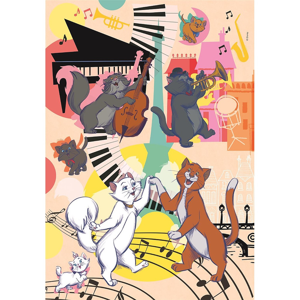 Disney Classics Aristocats 104-osaline Clementoni pusle – detailvaade 2