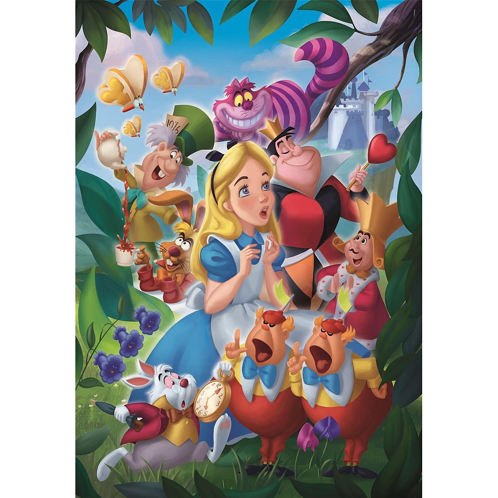 Disney Classics Disney Alice in Wonderland 1000-osaline Compact pusle Clementoni – detailvaade 2