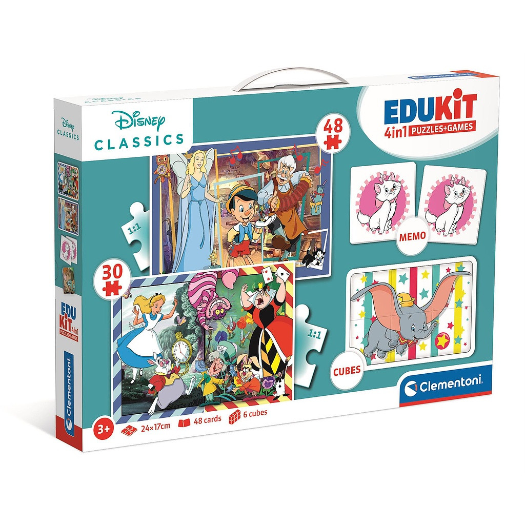 Disney Classics Magical 4-in-1 mängukomplekt Clementoni – tootepilt