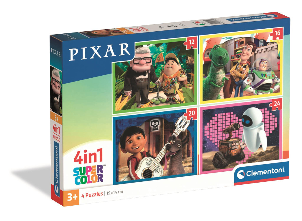 Disney Classics Pixar 4-in-1 puslekomplekt Clementoni – tootepilt