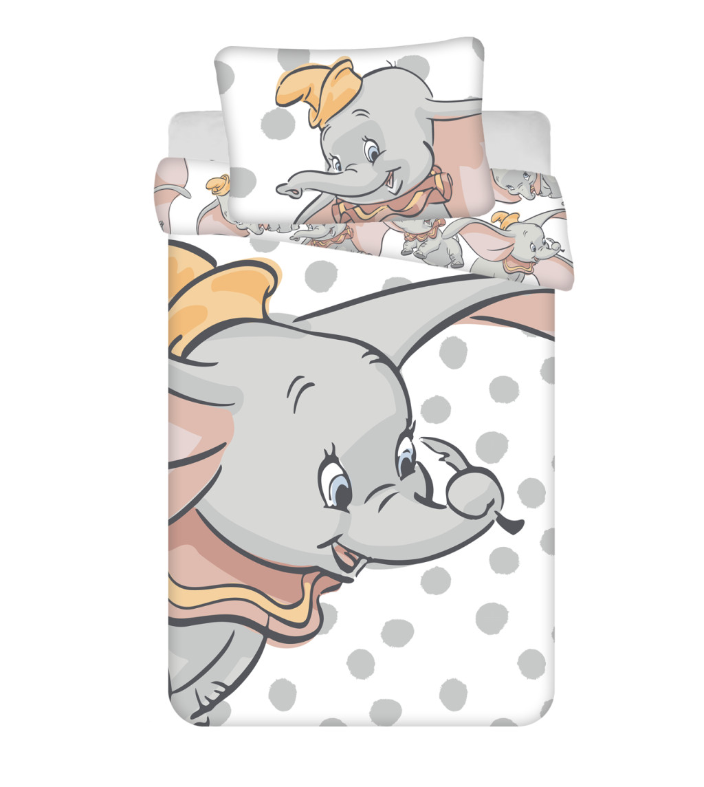 Disney Dumbo Dots children's voodipesukomplekt 100x135cm, 40x60 cm – tootepilt