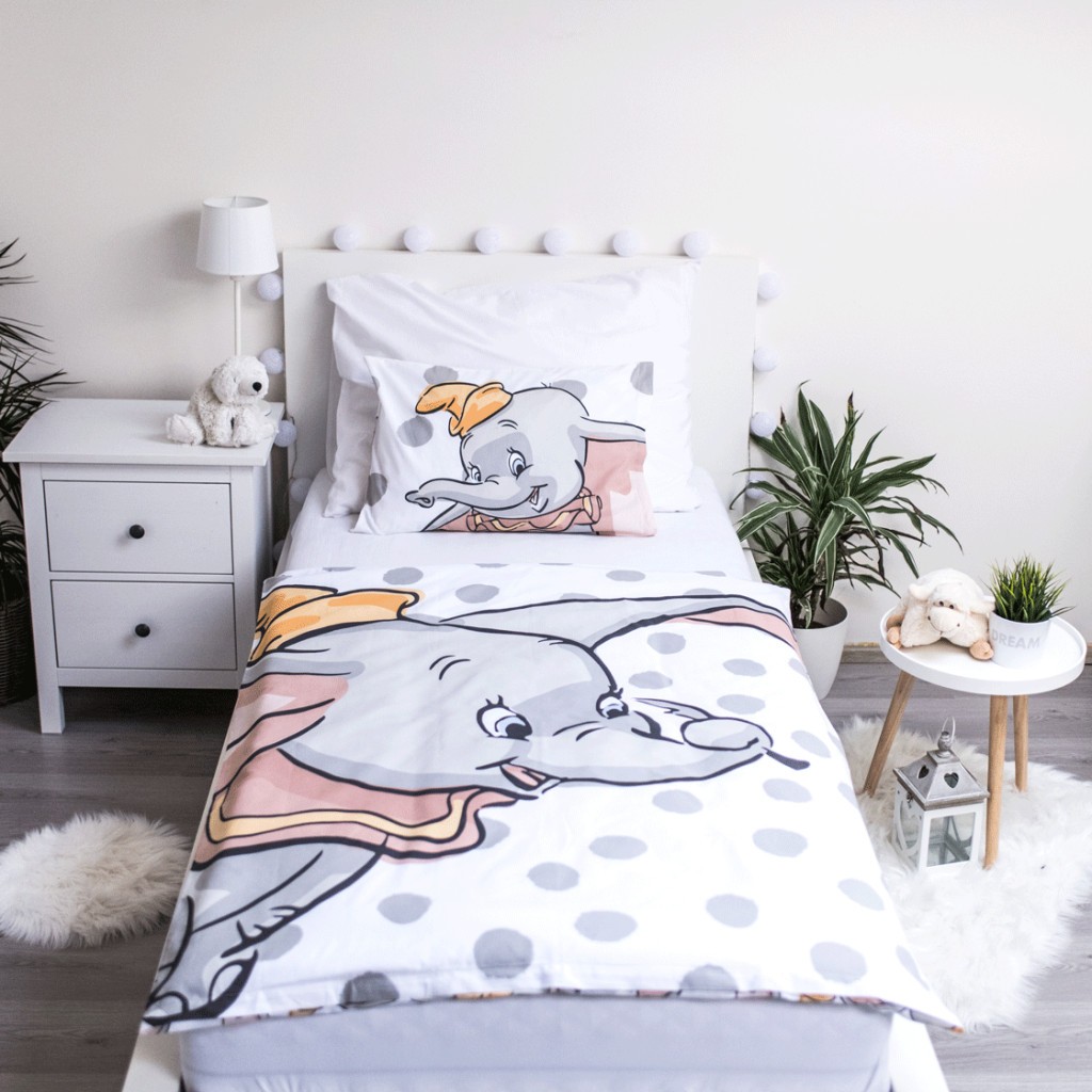 Disney Dumbo Dots children's voodipesukomplekt 100x135cm, 40x60 cm – detailvaade 2