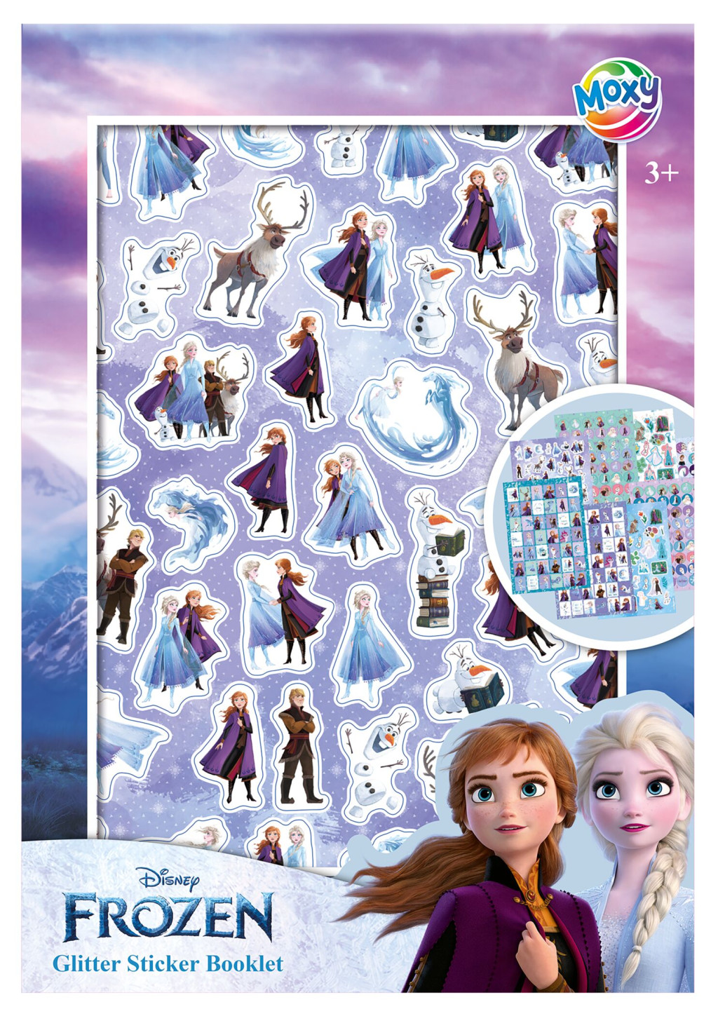 Disney Frozen Adventure glitter kleepsualbum with 8 sheets – tootepilt