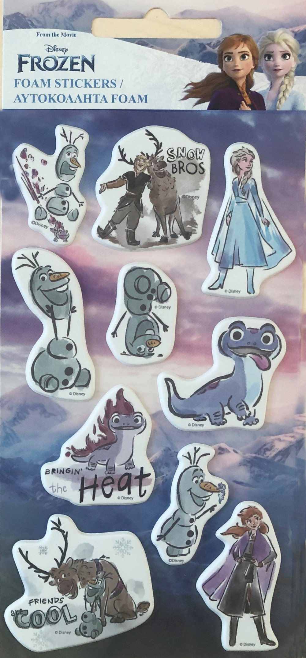 Disney Frozen Glamor reljeefsete vahtkleepsude komplekt – tootepilt