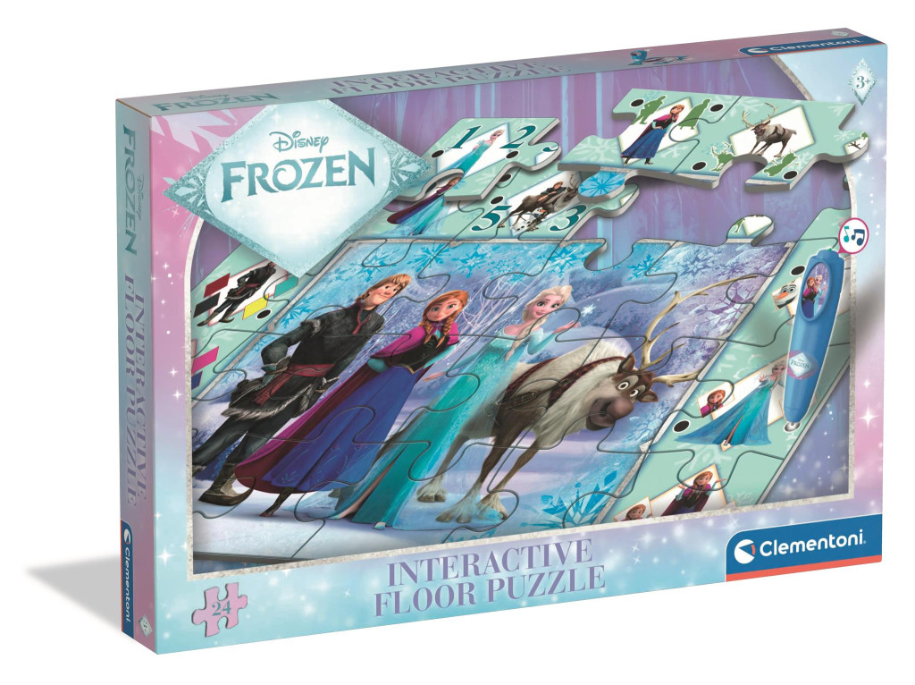Disney Frozen Ice Kingdom interactive 24-osaline pusle Clementoni – tootepilt