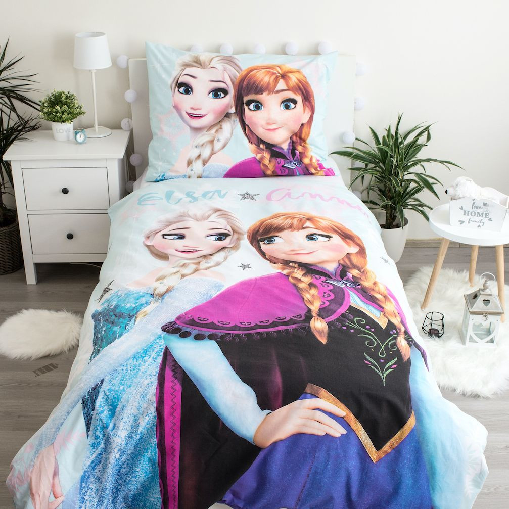 Disney Frozen Light Blue voodipesukomplekt 140x200cm, 70x90 cm – detailvaade 2