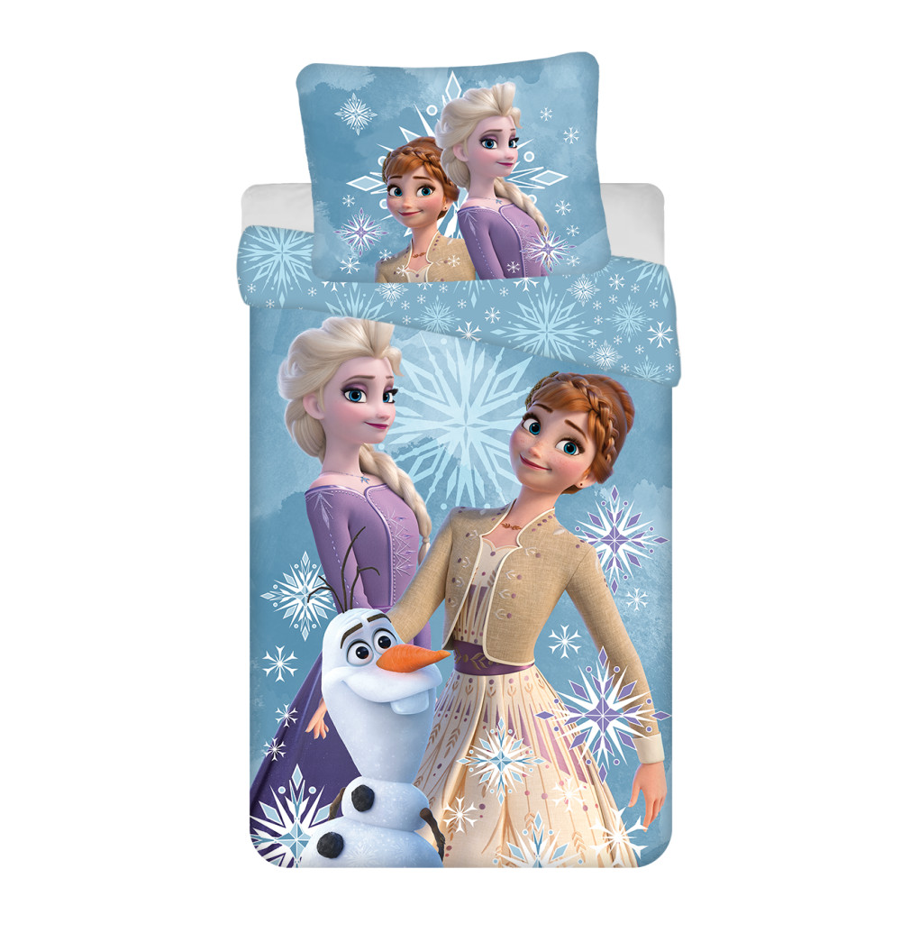 Disney Frozen Olaf and the Sisters voodipesukomplekt 140×200 cm, 70×90 cm – tootepilt