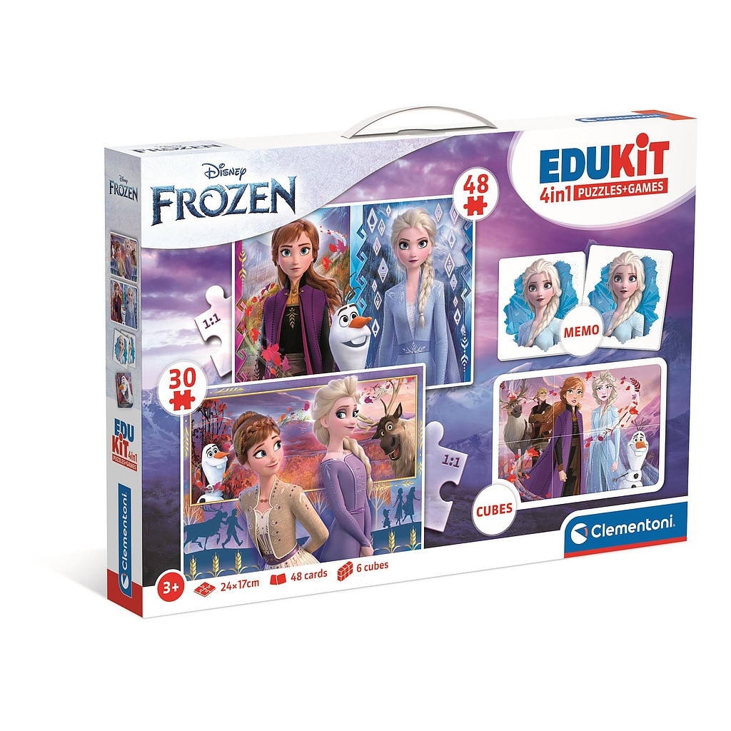 Disney Frozen Seasons 4-in-1 mängukomplekt Clementoni – tootepilt
