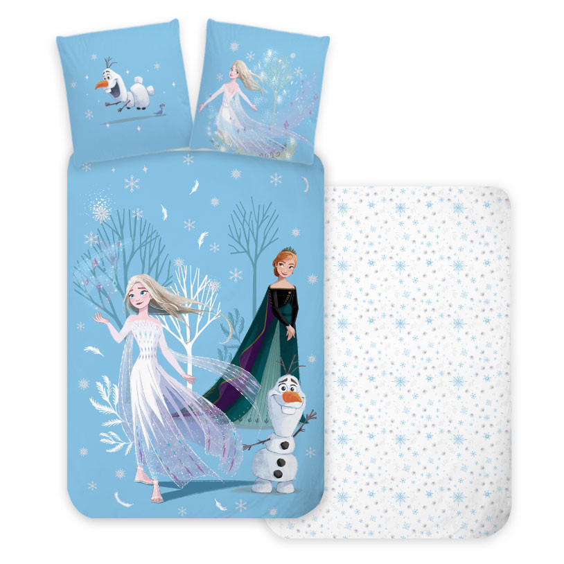 Disney Frozen Snowing Day voodipesukomplekt 140x200cm, 70x90 cm – tootepilt