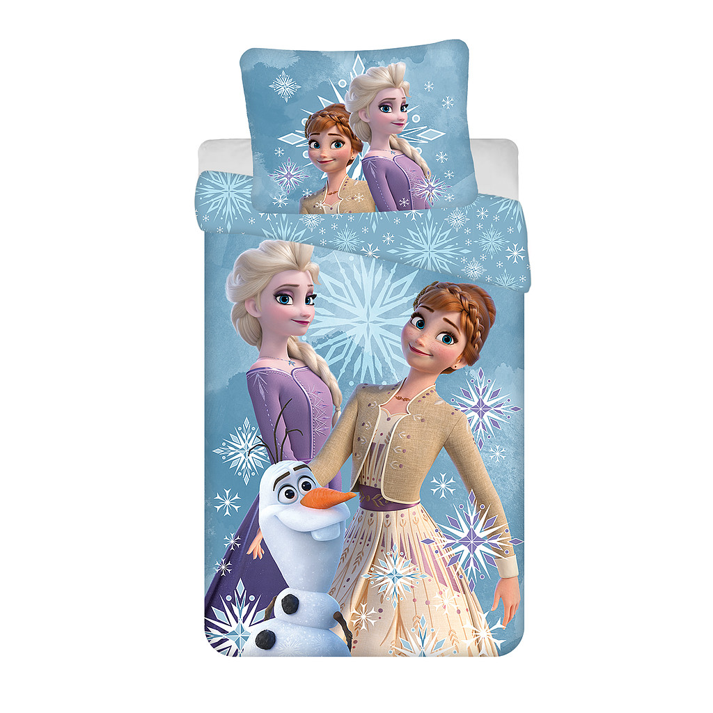 Disney Frozen White Snowflake children's bedding 100x135 cm, 40x60 cm – tootepilt