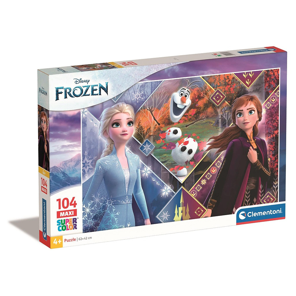 Disney Frozen Winter Magic 104-osaline maxi pusle Clementoni – tootepilt