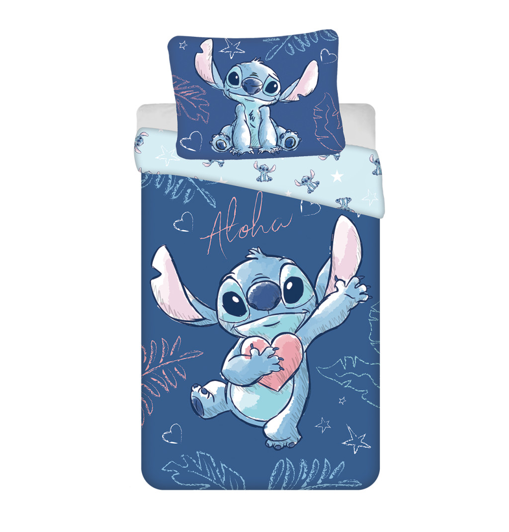 Disney Lilo and Stitch Aloha Blue bedding cover 140x200cm, 70x90 cm – tootepilt