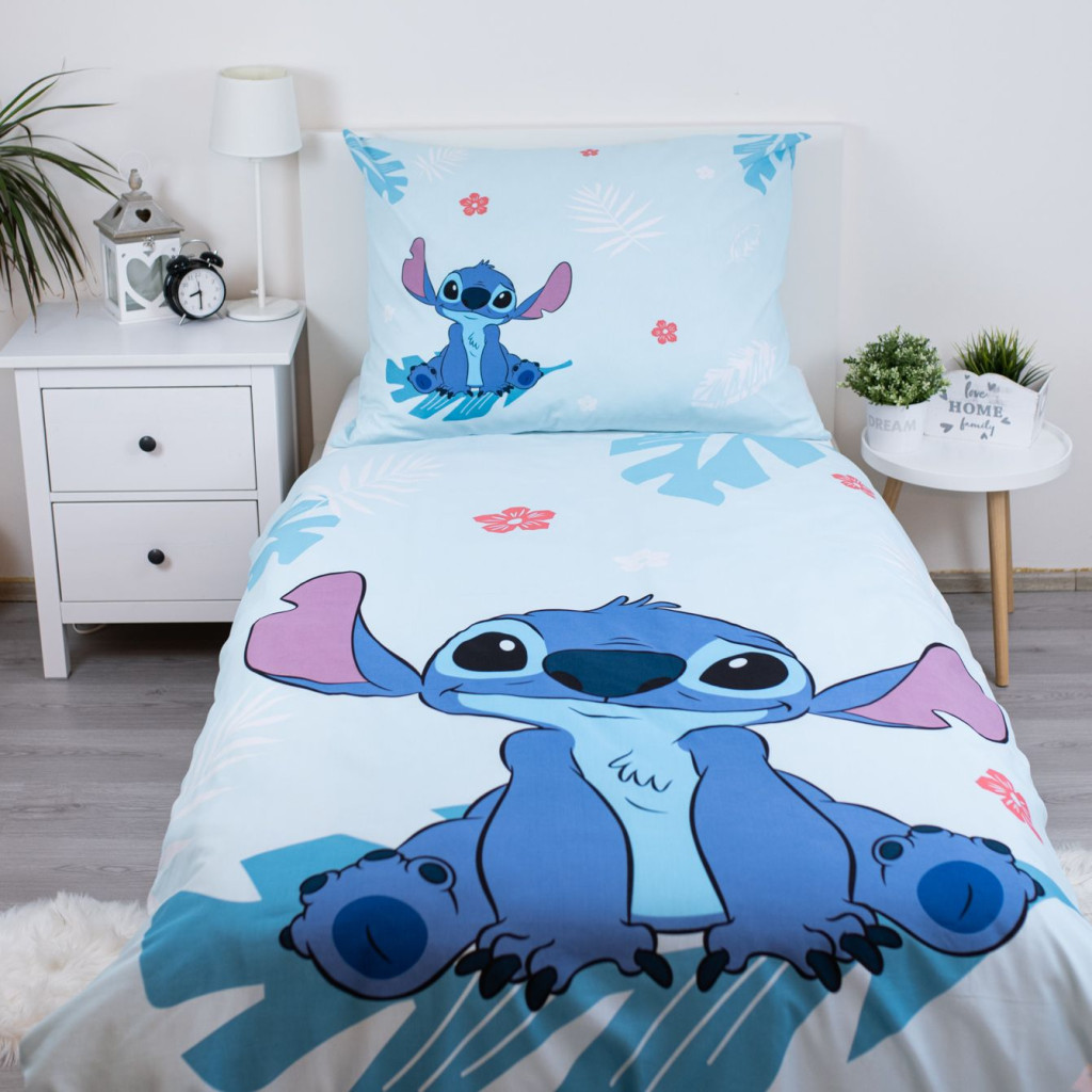 Disney Lilo and Stitch Blue bedding cover 140x200cm, 70x90 cm – detailvaade 2