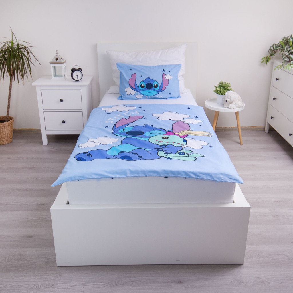 Disney Lilo and Stitch Clouds Children's voodipesukomplekt 100x135 cm, 40x60 cm – detailvaade 2