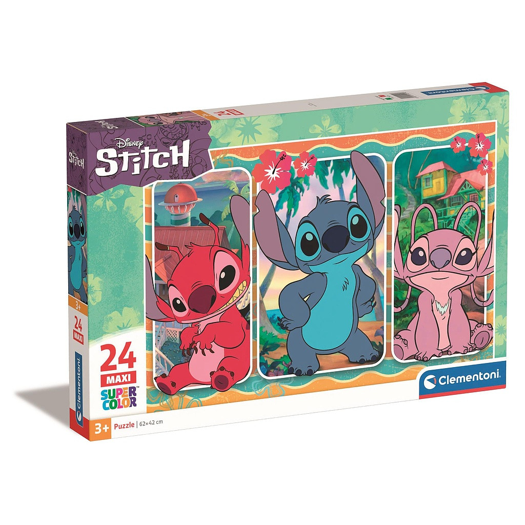Disney Lilo and Stitch Evile 24-osaline maxi pusle Clementoni – tootepilt