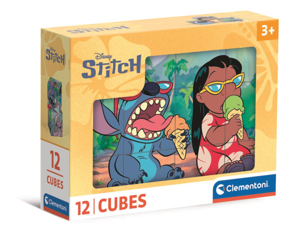 Disney Lilo and Stitch Funny Day 12-osaline fairy-tale cubes Clementoni – tootepilt