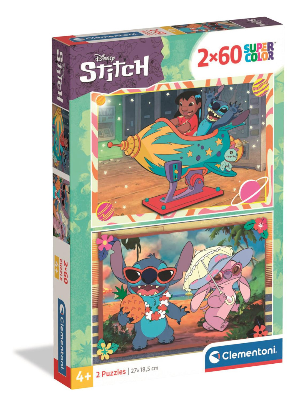 Disney Lilo and Stitch Galactic Vacation 2×60-osaline pusle Clementoni – tootepilt