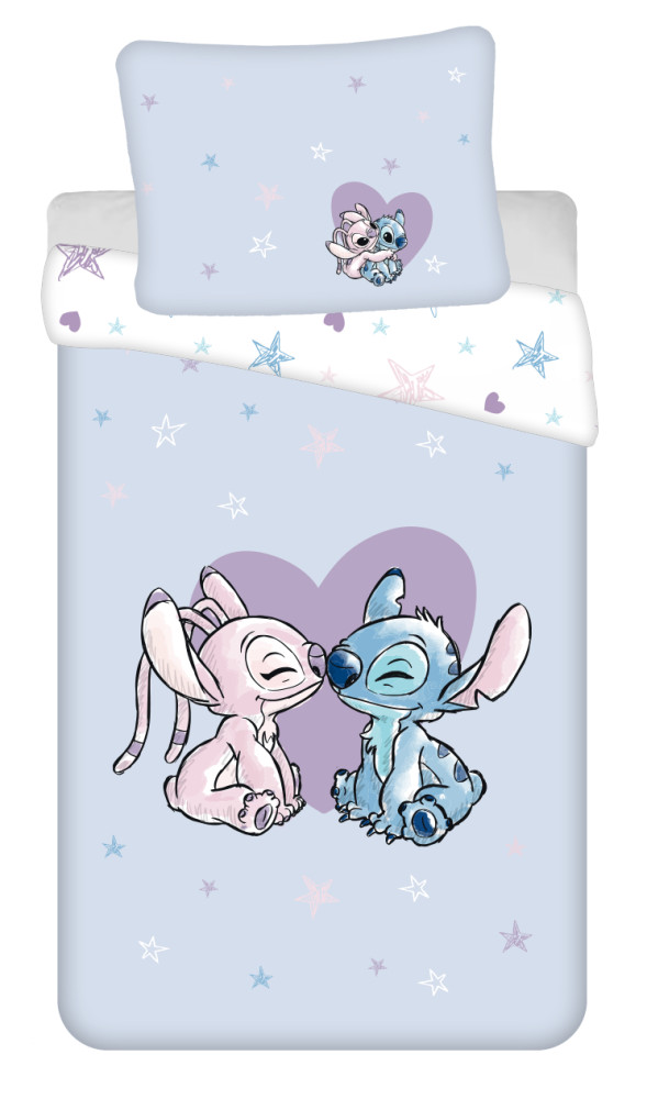 Disney Lilo and Stitch Heart voodipesukomplekt 140x200cm, 70x90 cm – tootepilt