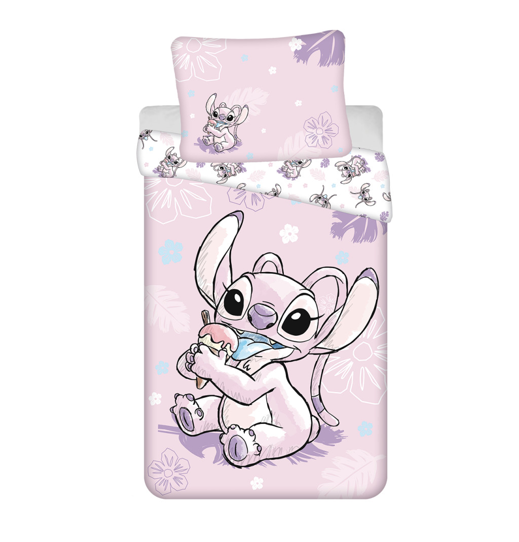 Disney Lilo and Stitch Ice Cream bedding cover 140×200cm, 70×90 cm – tootepilt
