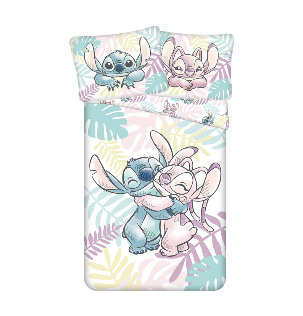 Disney Lilo and Stitch Leaves bedding cover 140x200cm, 70x90 cm – tootepilt