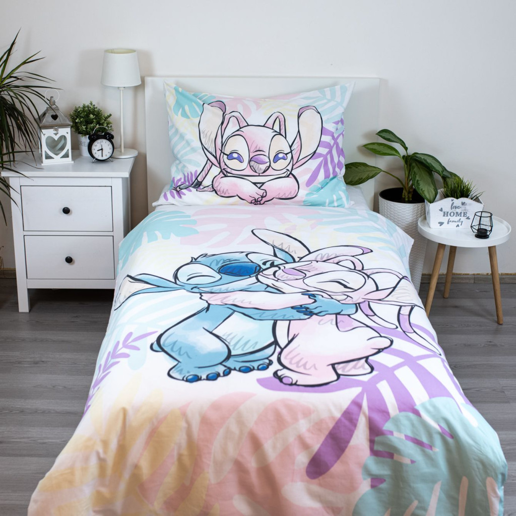 Disney Lilo and Stitch Leaves bedding cover 140x200cm, 70x90 cm – detailvaade 2