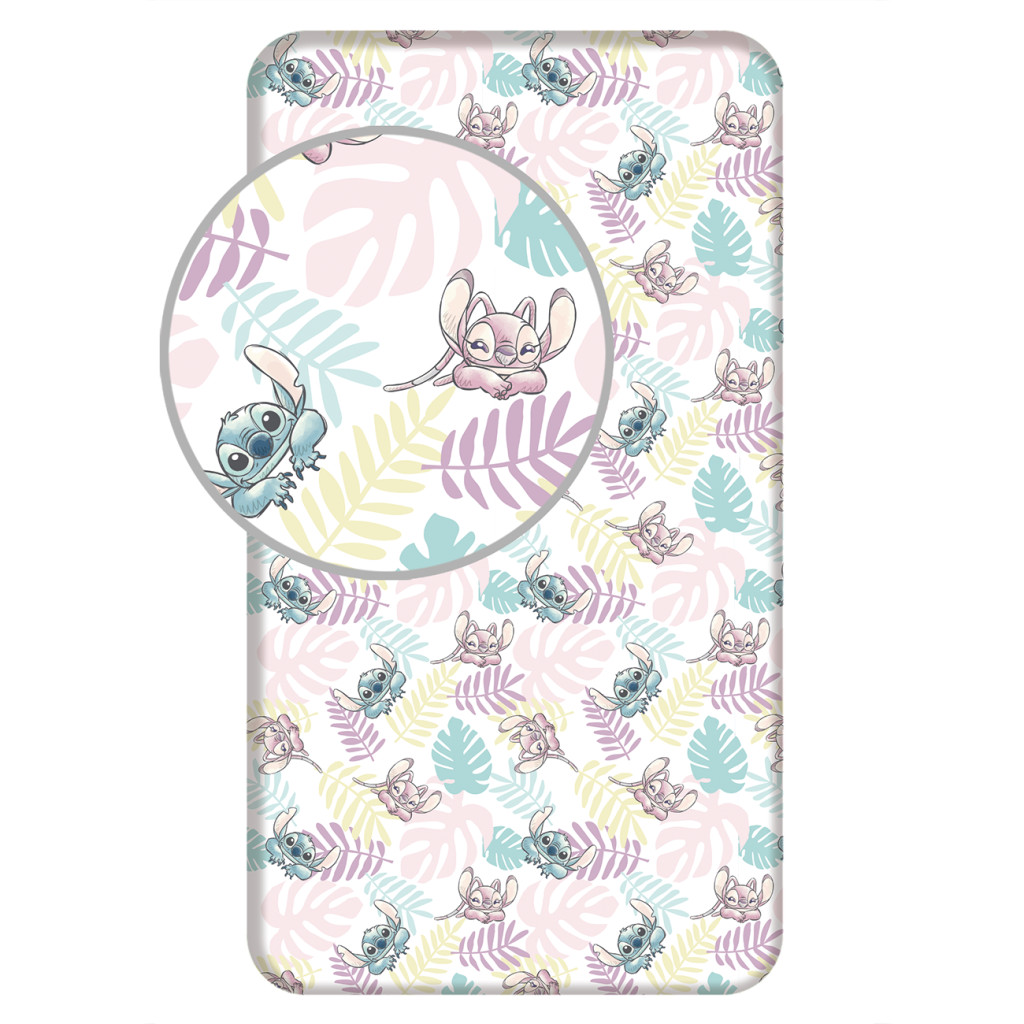 Disney Lilo and Stitch Leaves kummiga voodilina 90x200 cm – tootepilt