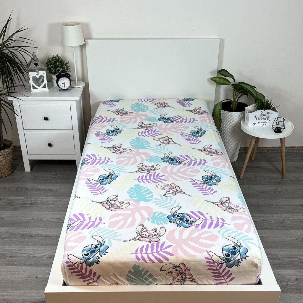Disney Lilo and Stitch Leaves kummiga voodilina 90x200 cm – detailvaade 2