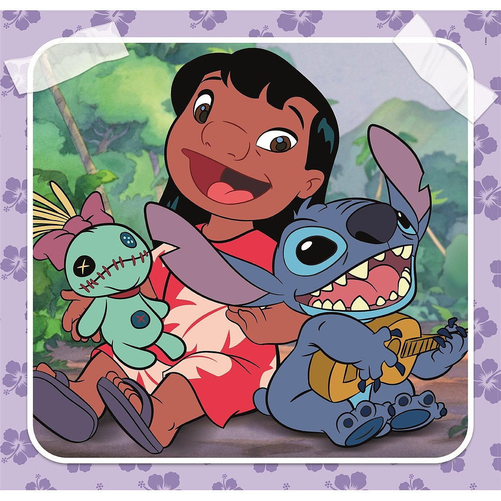 Disney Lilo and Stitch Music Playing the Guitar 3×48-osaline pusle Clementoni – detailvaade 2