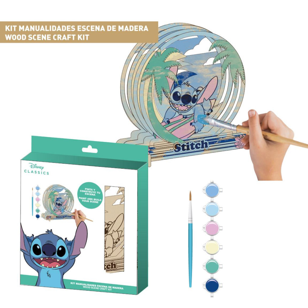 Disney Lilo and Stitch Palm paintable wood picture – tootepilt