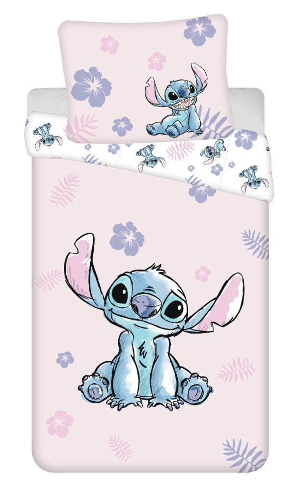 Disney Lilo and Stitch Pink bedding cover 140x200cm, 70x90 cm – tootepilt