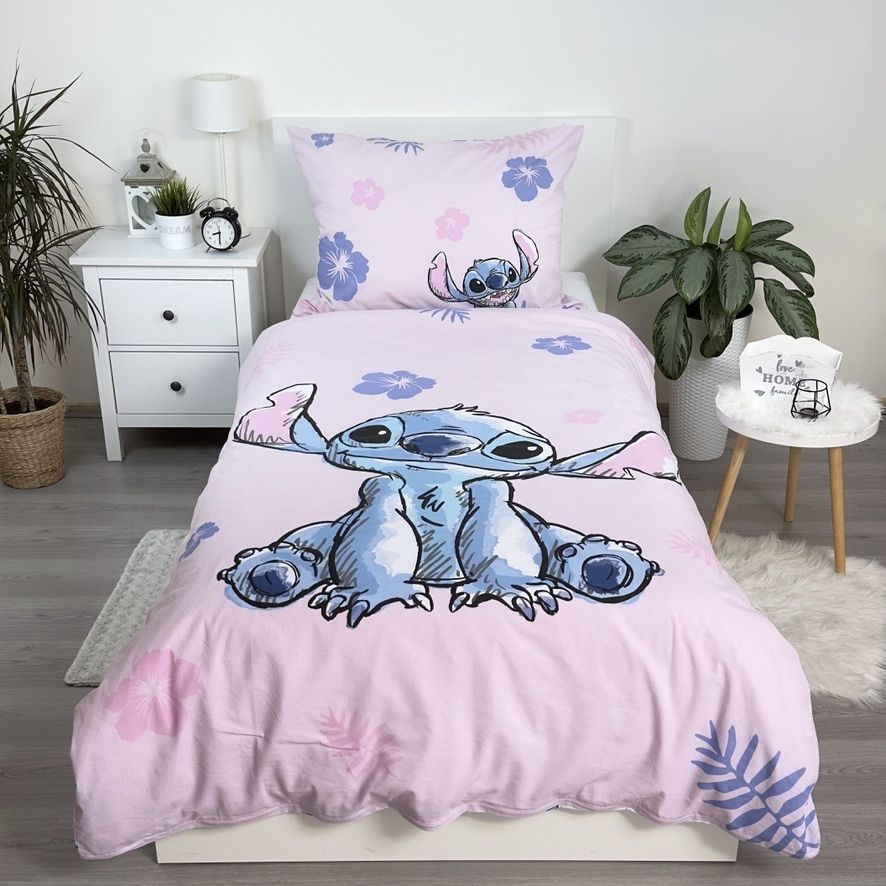 Disney Lilo and Stitch Pink bedding cover 140x200cm, 70x90 cm – detailvaade 2