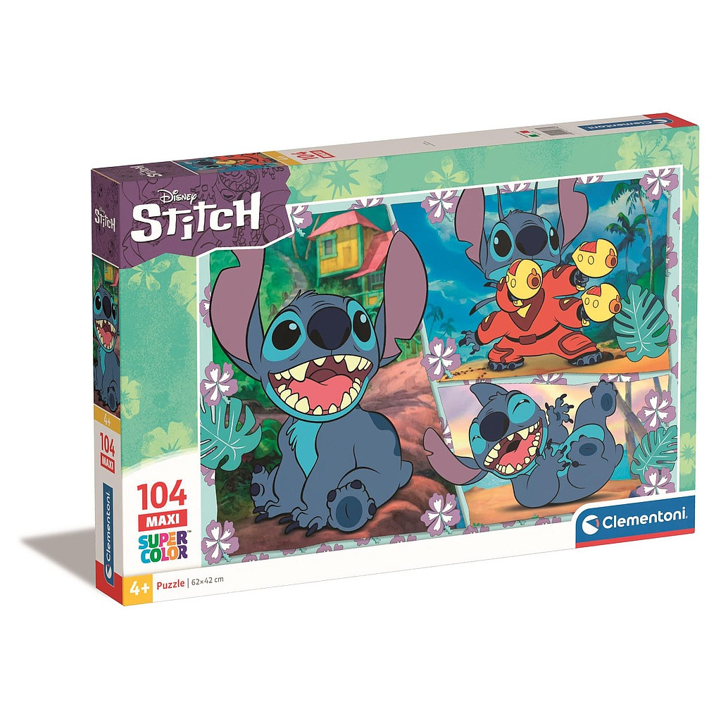 Disney Lilo and Stitch Plasma Blaster 104-osaline maxi pusle Clementoni – tootepilt
