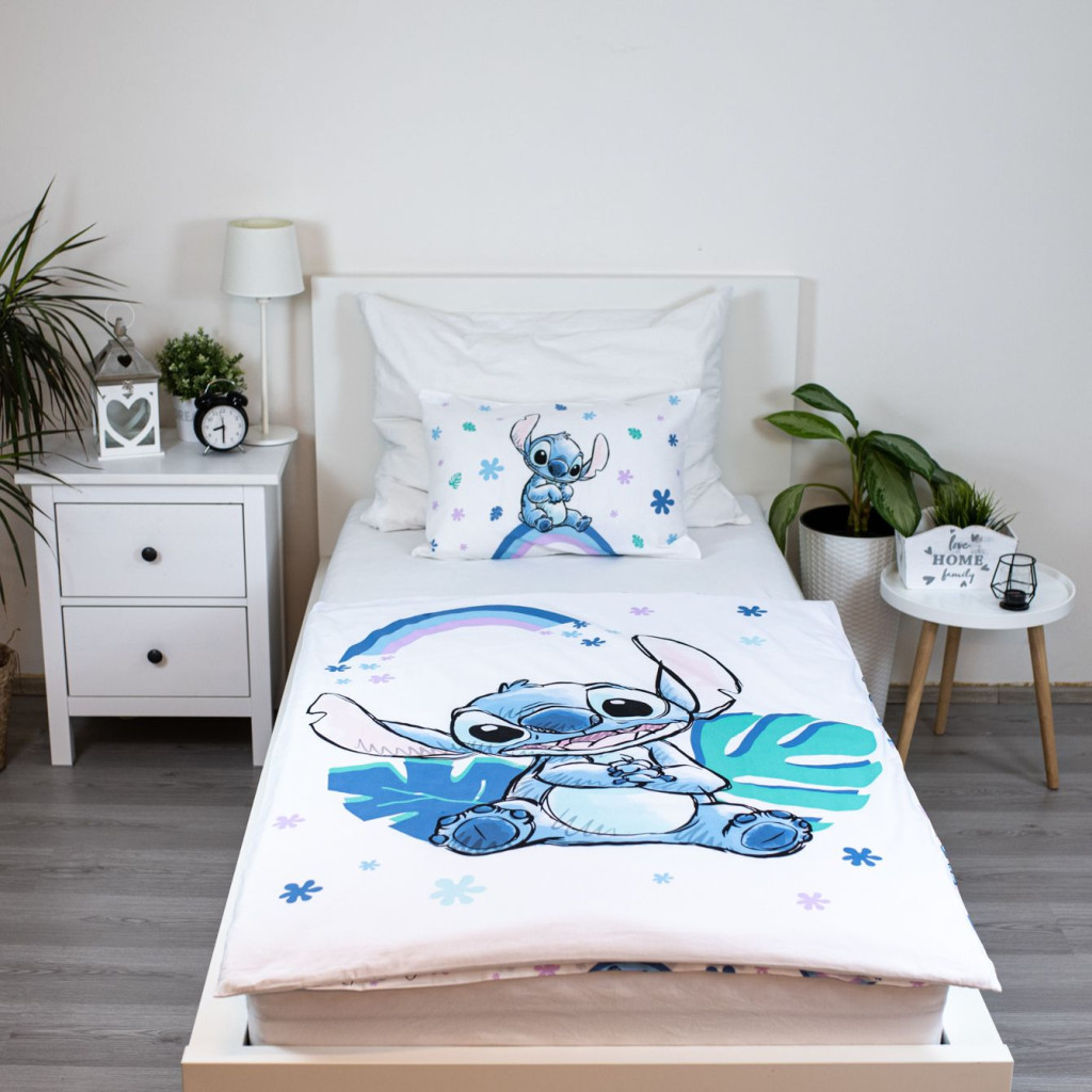 Disney Lilo and Stitch Rainbow Children's voodipesukomplekt 100x135 cm, 40x60 cm – detailvaade 2