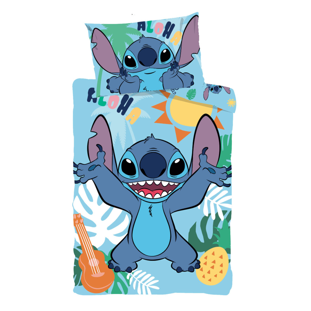 Disney Lilo and Stitch Tropical Paradise children's voodipesukomplekt 100x135 cm, 40x60 cm – detailvaade 2