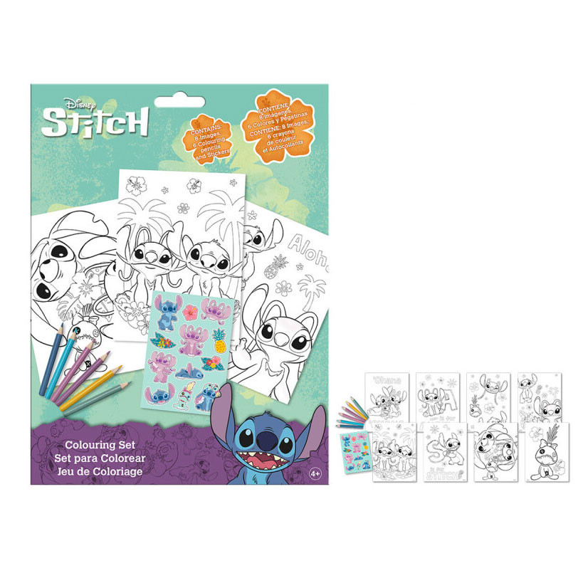 Disney Lilo and Stitch värvimiskomplekt kleepsudega – tootepilt
