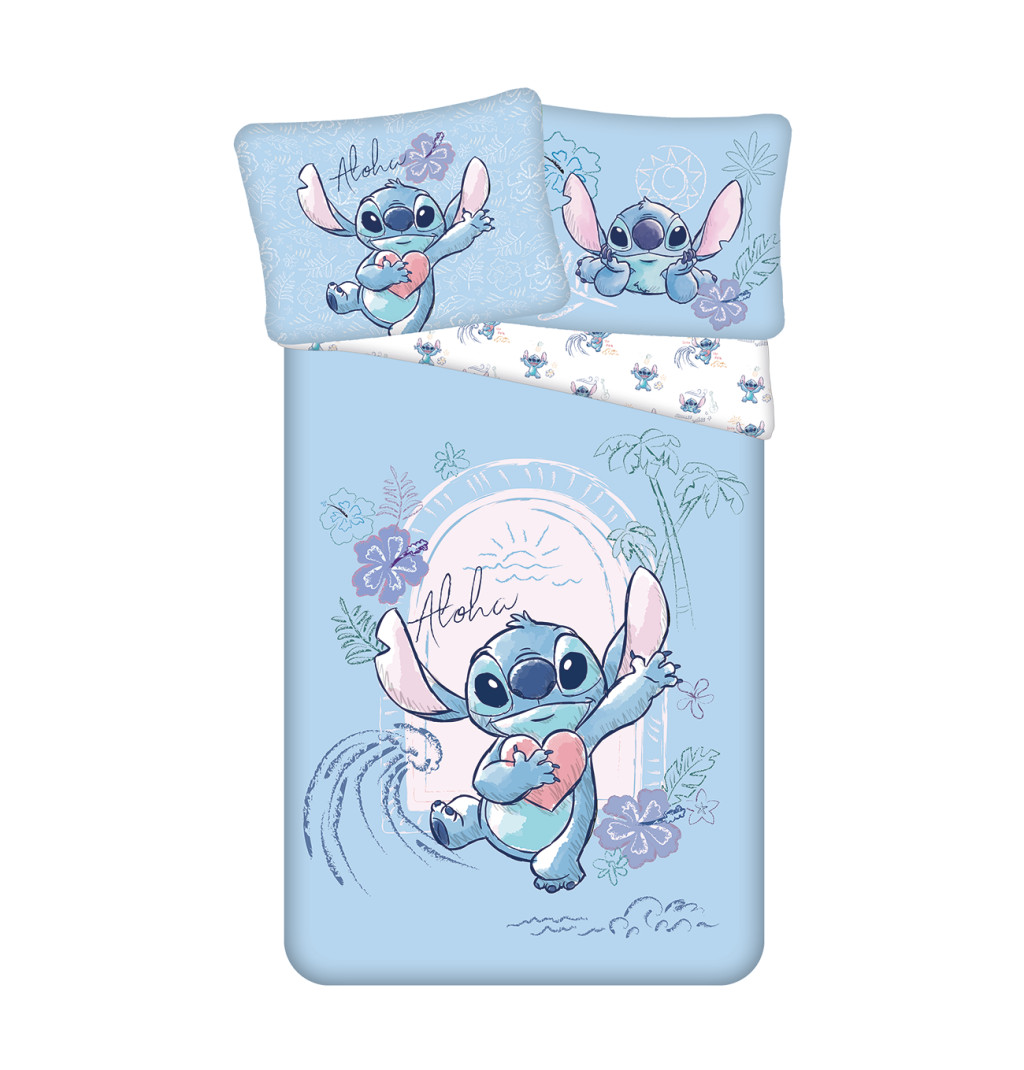 Disney Lilo and Stitch Wave bedding cover 140x200cm, 70x90 cm – tootepilt