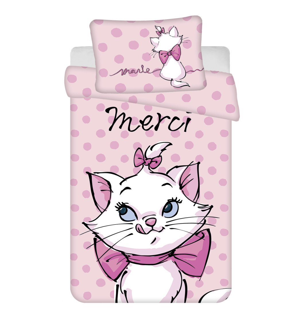Disney Marie Merci children's bedding cover 100x135 cm, 40x60 cm – tootepilt
