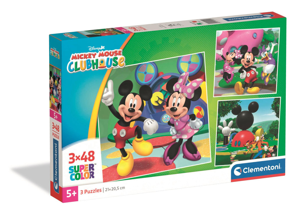 Disney Mickey Clubhouse 3×48-osaline Clementoni pusle – tootepilt