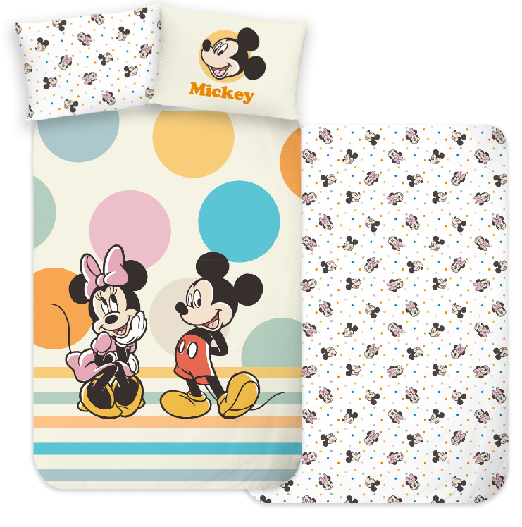 Disney Mickey Duo children's voodipesukomplekt 100x135 cm, 40x60 cm – tootepilt