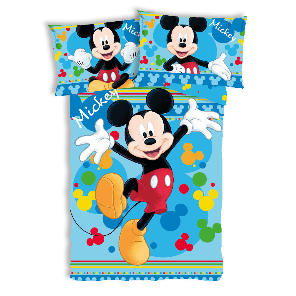 Disney Mickey Joyful children's voodipesukomplekt 100x135 cm, 40x60 cm – tootepilt