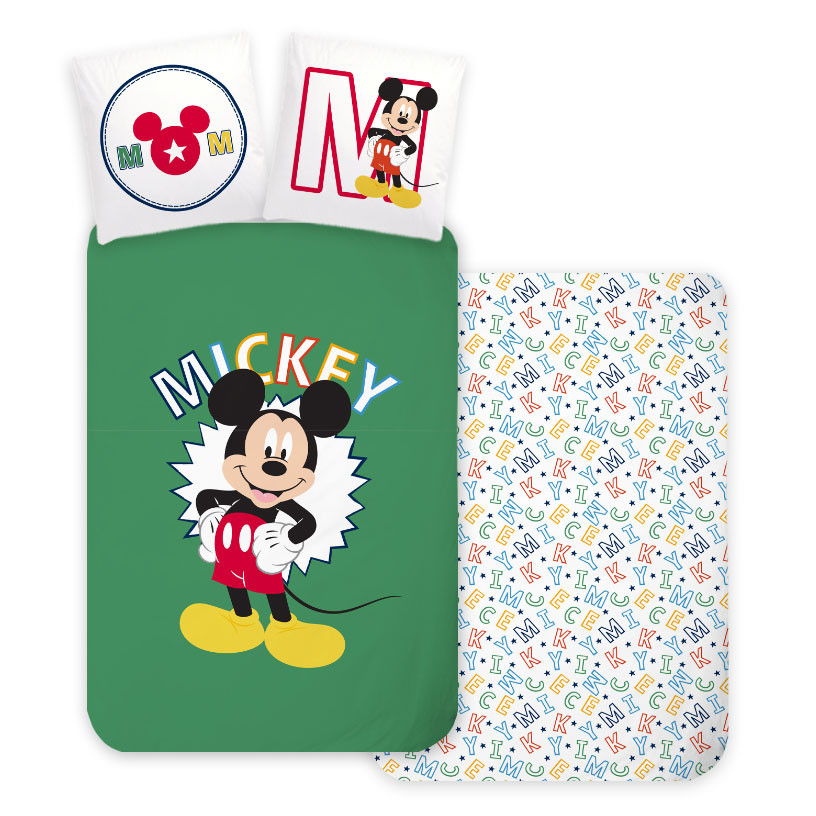 Disney Mickey Letters children bedding cover 100x135 cm, 40x60 cm – tootepilt