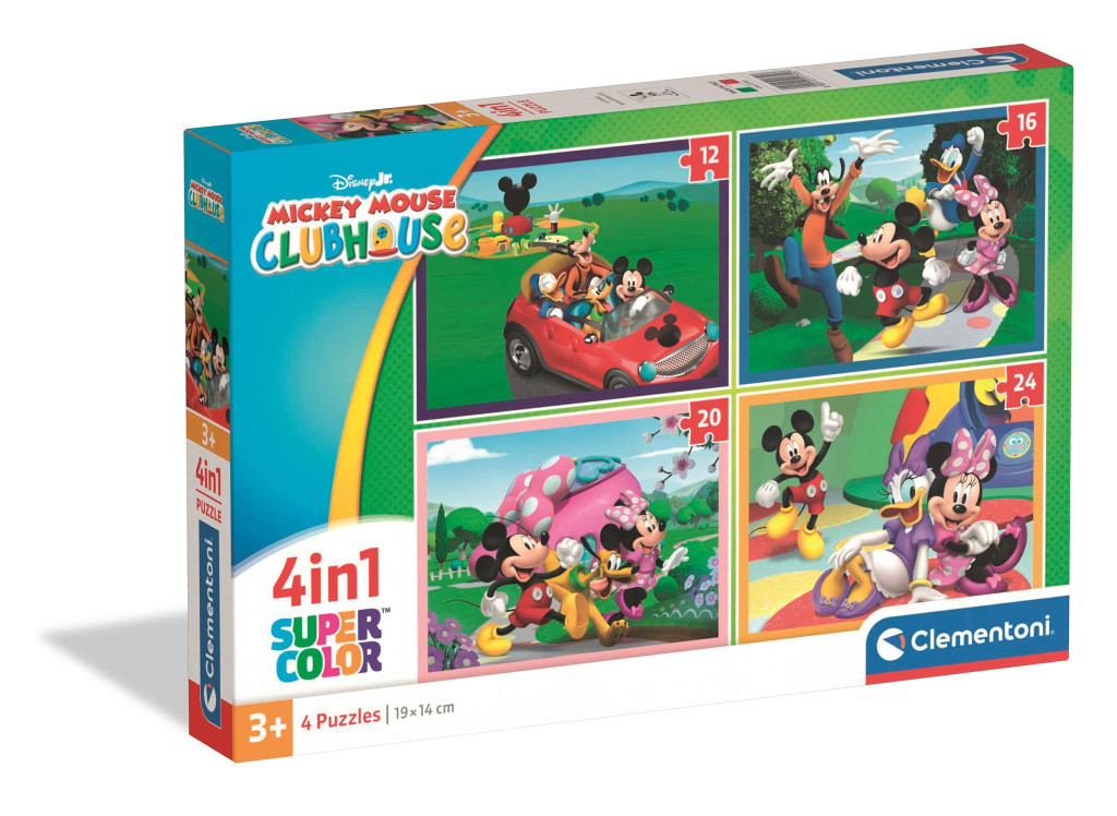 Disney Mickey Pixar Clubhouse 4-in-1 puslekomplekt Clementoni – tootepilt