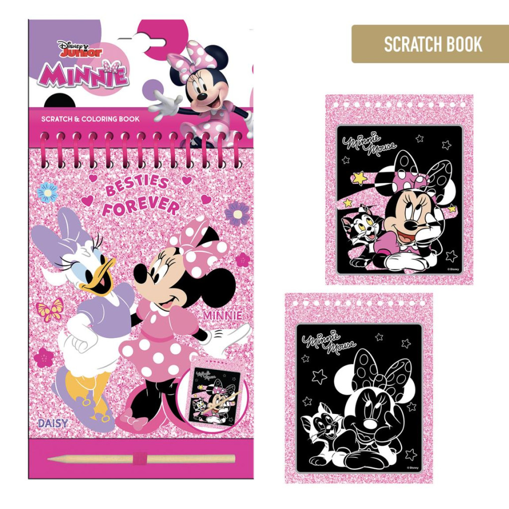 Disney Minnie Besties scratch picture engraving and värvimiskomplekt – tootepilt