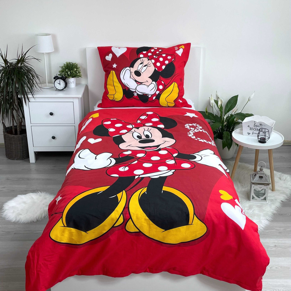 Disney Minnie Love & Stars bedding cover 140x200cm, 70x90 cm – detailvaade 2