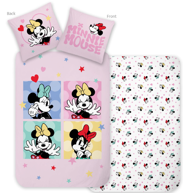 Disney Minnie Sweet Moments children's nursery voodipesukomplekt 100×135 cm, 40×60 cm – tootepilt